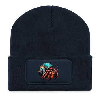 Bernard l'ermite - Beanie recyclé à patch - bleu marine - Devant