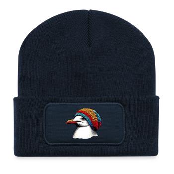 Seagull - Recycled Patch Beanie - french navy - Front