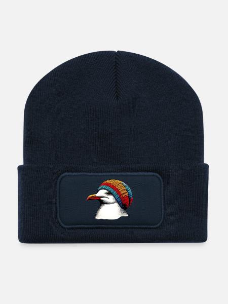 Möwe - Recycelte Patch Beanie - French Navy