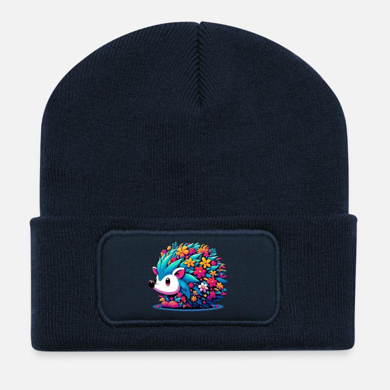 Hedgehog - Recycled Patch Beanie - french navy