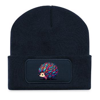 Igel - Recycelte Patch Beanie - French Navy - Vorne