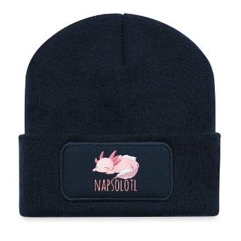 Nap Hard, Swim Later - Recycled Patch Beanie - french navy - Front