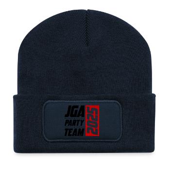 JGA Party Team 2025 Junggesellenabschied - Recycelte Patch Beanie - French Navy - Vorne