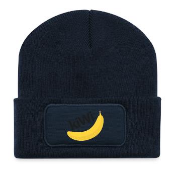 CRAZY FRUITS Collection - Recycled Patch Beanie - french navy - Front