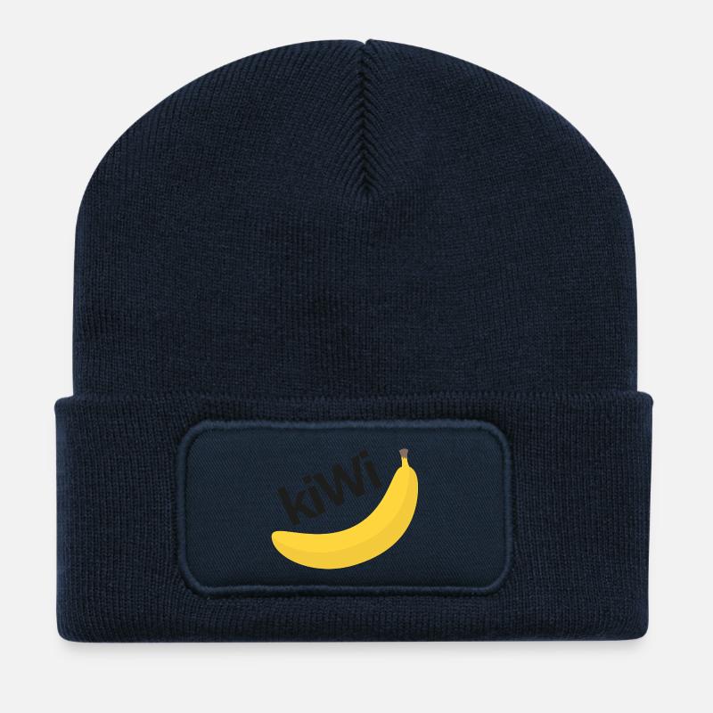 CRAZY FRUITS Collection - Beanie recyclé à patch - bleu marine