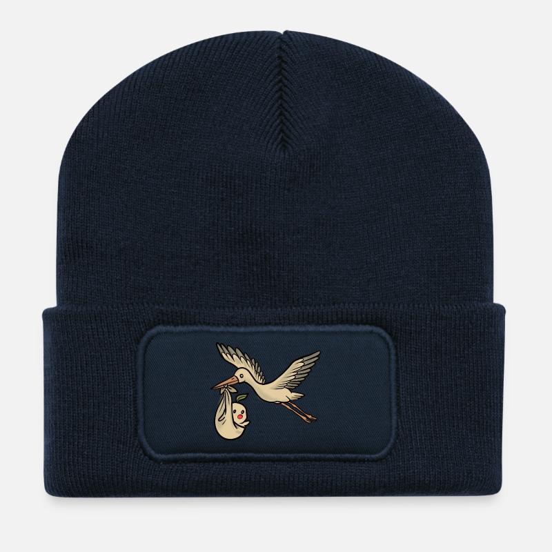 Storch & Baby - Recycelte Patch Beanie - French Navy
