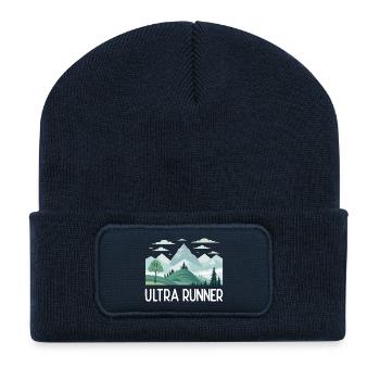 Ultra Runner - Recycled Patch Beanie - french navy - Front