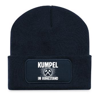 Kumpel Ruhestand - Recycelte Patch Beanie - French Navy - Vorne