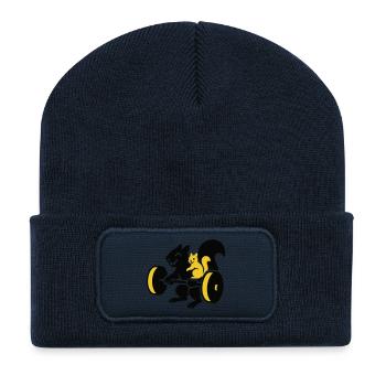 Power Squirrel - Recycled Patch Beanie - french navy - Front