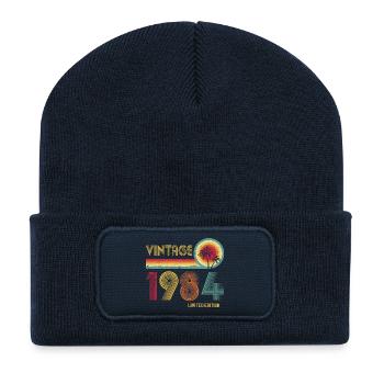 Millésime 1984 Edition Limitée - Beanie recyclé à patch - bleu marine - Devant