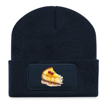 Cheesecake Watercolor Dream - Recycled Patch Beanie - french navy - Front