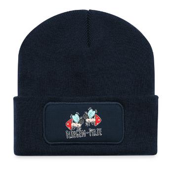 Two Fly Mushrooms - Recycled Patch Beanie - french navy - Front