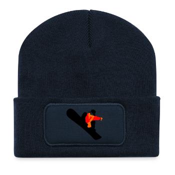 Snowboard - Recycelte Patch Beanie - French Navy - Vorne