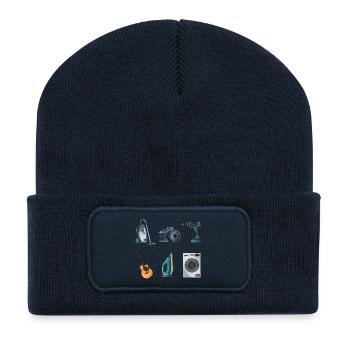 Everyday Gadgets Collage: Home & Hobby - Recycled Patch Beanie - french navy - Front