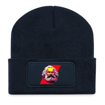 Marx. Le marxiste et la gauche - Beanie recyclé à patch - bleu marine - Devant