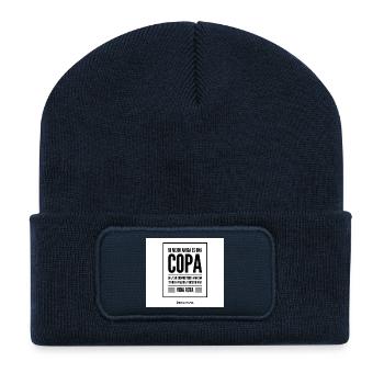 Mein Becher: Zerbrochenes Leben und Freundschaft - Recycelte Patch Beanie - French Navy - Vorne