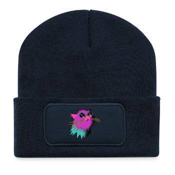 Party_Cat - Recycelte Patch Beanie - French Navy - Vorne