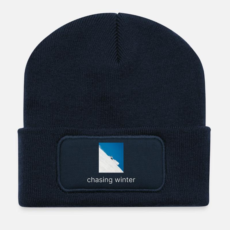 Chasing Winter - Recycled Patch Beanie - french navy