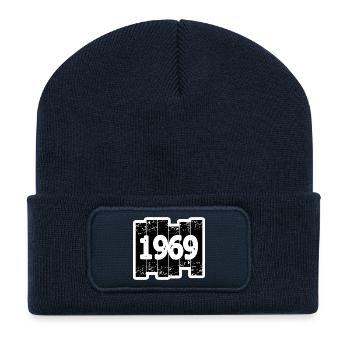 1969 - Recycled Patch Beanie - french navy - Front