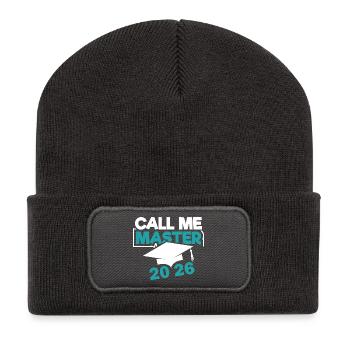 Master 2026 Graduation Graduation - Recycled Patch Beanie - dark grey - Front