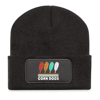 Corn dog - Recycled Patch Beanie - dark grey - Front
