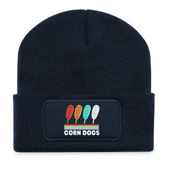 Corn Dog - Recycelte Patch Beanie - French Navy - Vorne