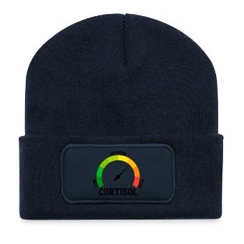 Low Cortisol Low Level Even - Recycled Patch Beanie - french navy - Front