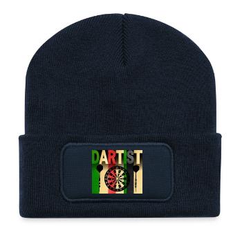 DARTIST Colored Darts Character - Recycled Patch Beanie - french navy - Front