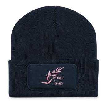 Spring is feeling - Recycelte Patch Beanie - French Navy - Vorne