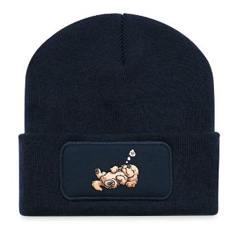 Cocker Spaniel Cockerhund Cocker Spaniel Besitzer - Recycelte Patch Beanie - French Navy - Vorne