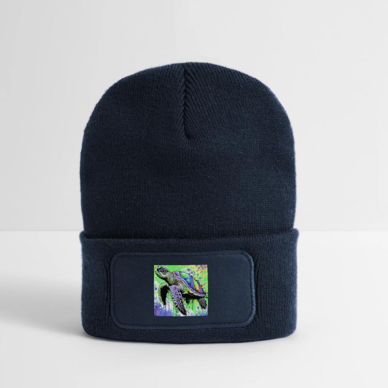 turtle Recycled Patch Beanie