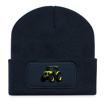 Traktor – Bauer - Recycelte Patch Beanie - French Navy - Vorne