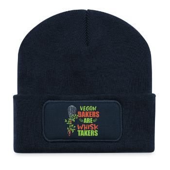 Cake Baking Pastry Chef Cake Baker - Recycled Patch Beanie - french navy - Front