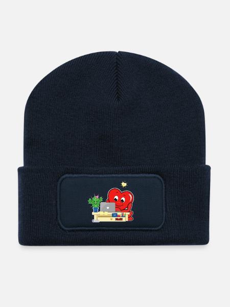 Mucki Home-Office - Recycelte Patch Beanie - French Navy