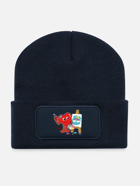 Mucki Kreativ - Recycelte Patch Beanie - French Navy