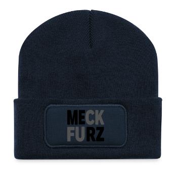 Meck Furz | Merz - nicht mein Kanzler - Recycelte Patch Beanie - French Navy - Vorne