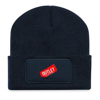 Steckdosen-Tag 70 % Rabatt - Recycelte Patch Beanie - French Navy - Vorne