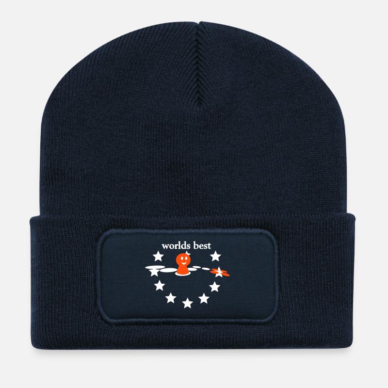 Jeu de société - Beanie recyclé à patch - bleu marine