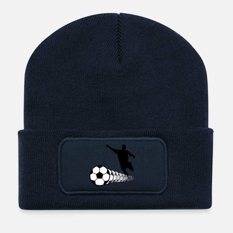 Fußballer Fußball 2c - Recycelte Patch Beanie - French Navy