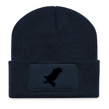 Adler - Recycelte Patch Beanie - French Navy - Vorne