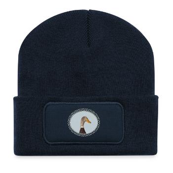 Running in the frame - Recycled Patch Beanie - french navy - Front