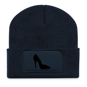chaussures highheels schoes flipflops boots bottes68 - Beanie recyclé à patch - bleu marine - Devant