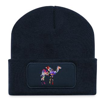Camel - Recycled Patch Beanie - french navy - Front