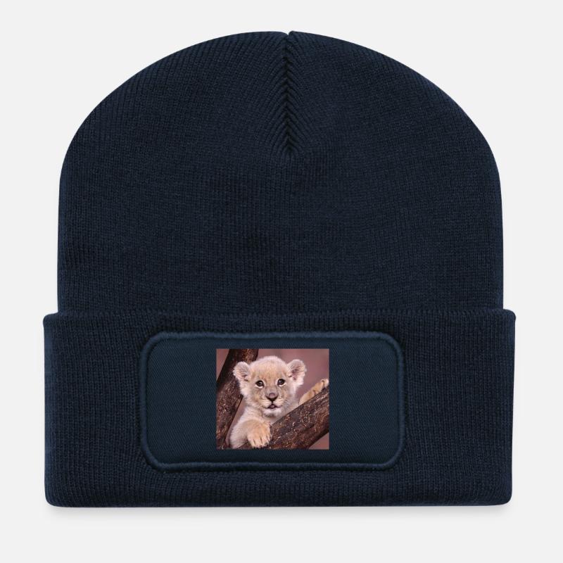 BABY LION - Recycled Patch Beanie - french navy