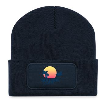 Malibu Sunset - Recycelte Patch Beanie - French Navy - Vorne