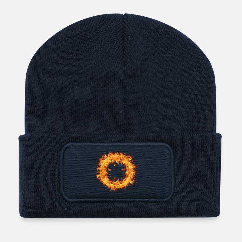 Cerchio di fuoco - Beanie recyclé à patch - bleu marine