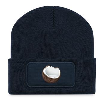kokusnuss - Beanie recyclé à patch - bleu marine - Devant