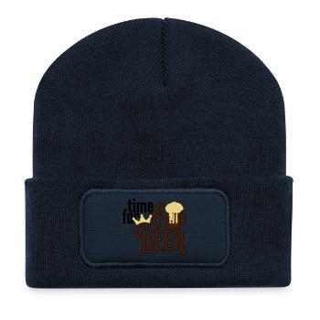 beer - Recycled Patch Beanie - french navy - Front