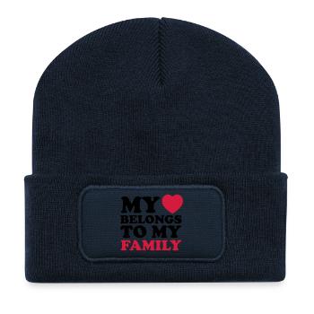 MHBTM family - Recycled Patch Beanie - french navy - Front