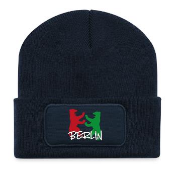 Berlin - Recycled Patch Beanie - french navy - Front